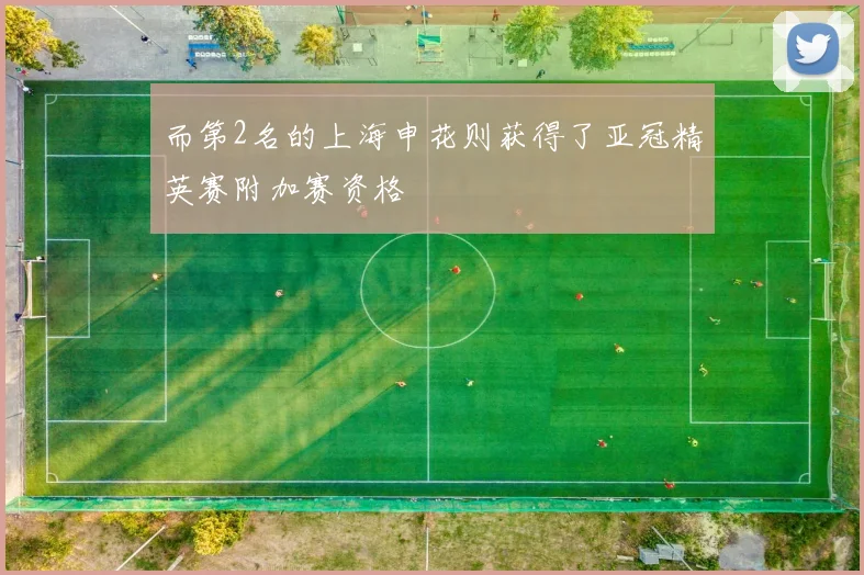 而第2名的上海申花则获得了亚冠精英赛附加赛资格